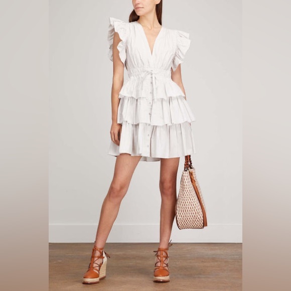 Ulla Johnson Sena Dress in Dove - Picture 1 of 13